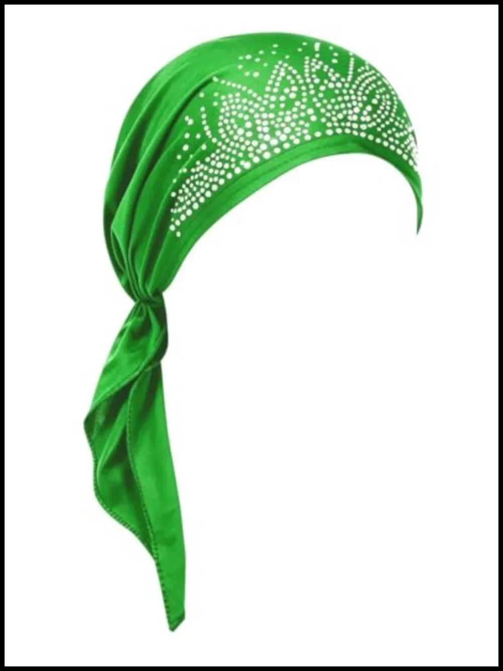 Chemo Headwear for Women Soft Pre-Tied Turban Rhinestone Beanie Hat